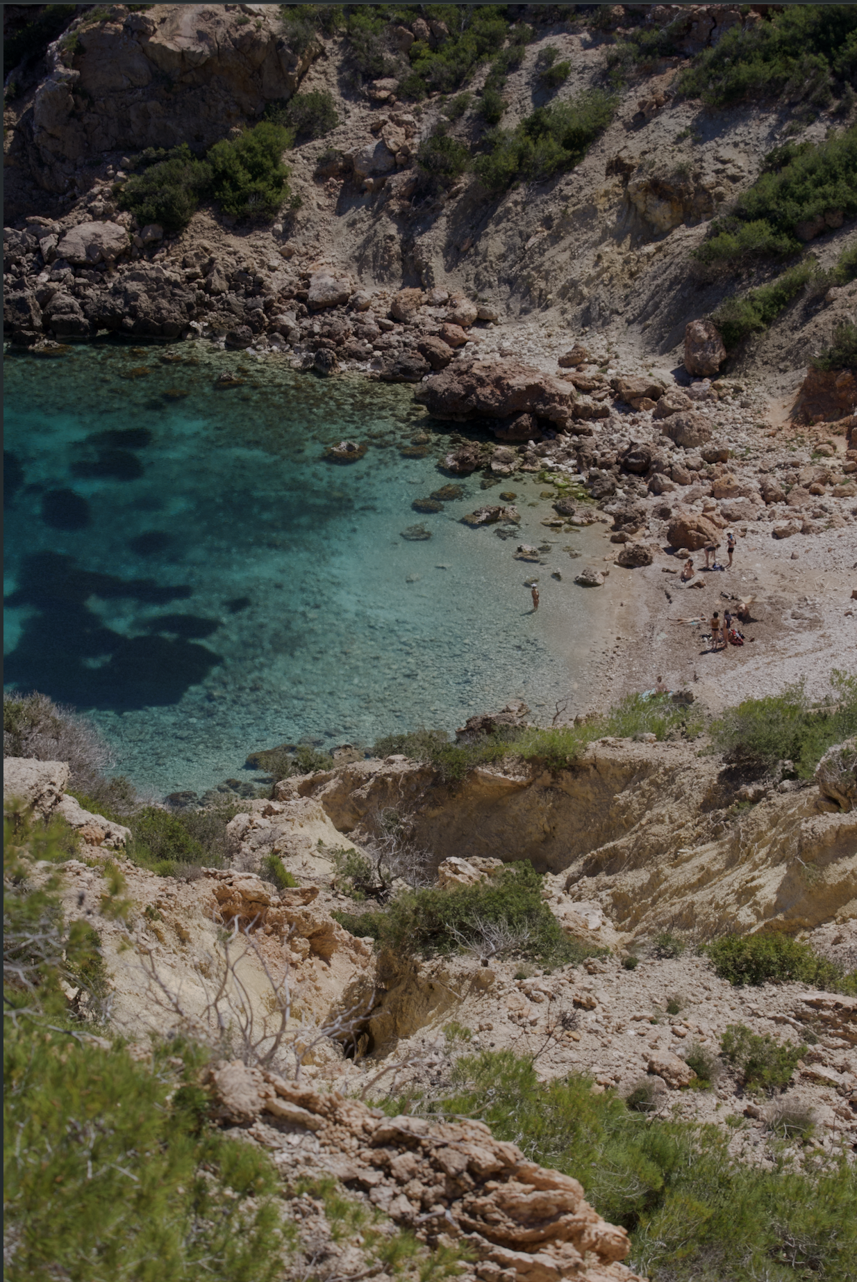 SA CALA — forest trail hike on Ibiza (Moderate, 8 km). Through pine groves to a sheltered fishing cove.